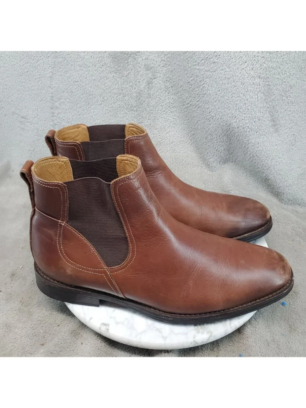 Flag LTD Shoes Mens Size 10.5 Brown Leather Chelsea Boots *Read*
